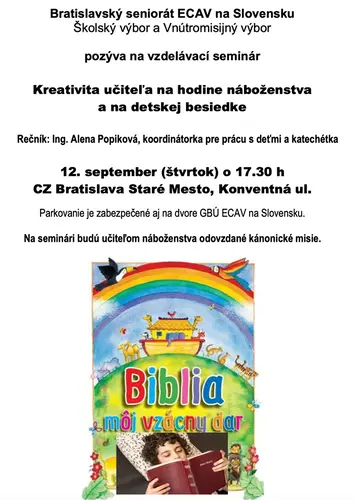 Kreativita učiteľa na hodine náboženstva a na detskej besiedke