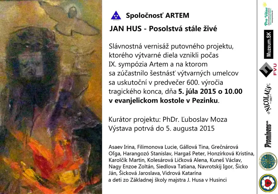 Vernisáž "Jan Hus - Posolstvá stále živé"