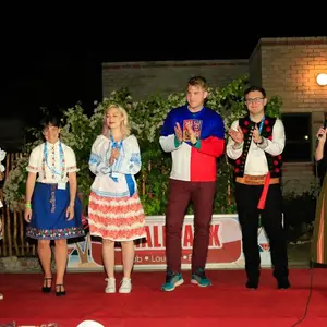 Predvalné zhromaždenie mladých v Namíbii